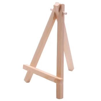 10шт Мини-деревянный мольберт художника-Треугольная подставка для свадебного стола, держатель дисплея - 15 X 8 см