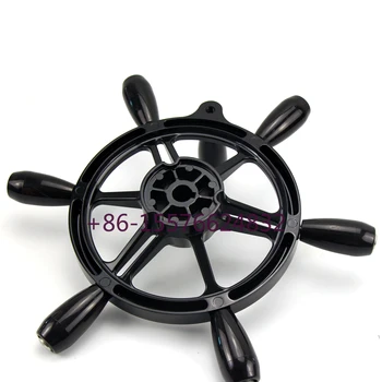 15-дюймовое рулевое колесо из морской нержавеющей стали, 6-Спицевое колесо с ручкой, аксессуары для лодки, подходящие для лодки