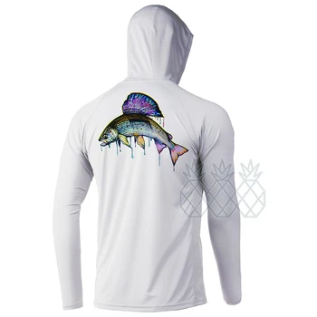 2023 Мужская Рыболовная рубашка Летняя Рыболовная Футболка Открытый Трикотаж С Длинным рукавом УФ-Защита Рыболовная Одежда UPF 50 + Fishing C