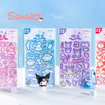 4 шт./ Sanrio Мультяшные Наклейки Kawaii Kuromi Hellokitty Melody Cinnamon Набор Декоративных Наклеек 