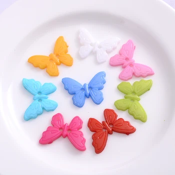 50шт бабочка смола кнопки 2 отверстия милые красочные швейные кнопки для одежды швейные аксессуары для скрапбукинга ремесла DIY
