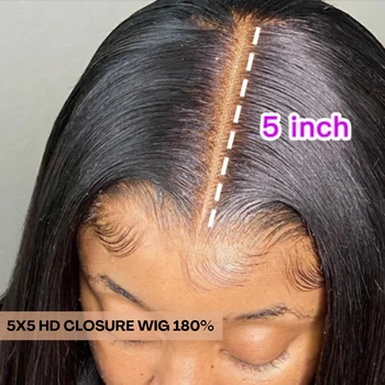 5X5 Кружевных накладных париков из человеческих волос HD Кружевные передние парики из человеческих волос Объемная волна 13x6 кружевных передних париков для чернокожих женщин натурального цвета