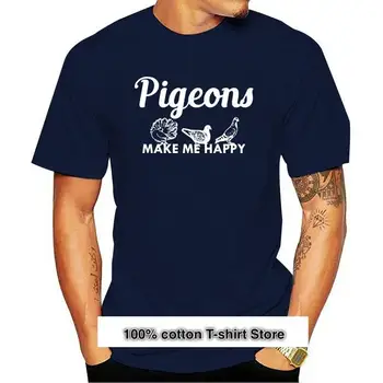 Camiseta con estampado de palomas para hombre y mujer, camisa de manga corta con estampado de palomas, regalo para mujer