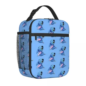 Disney Lilo & Stitch, изолированные сумки для ланча, сумка-холодильник, контейнер для еды, ланч-бокс большой емкости для мужчин и женщин, колледж на открытом воздухе