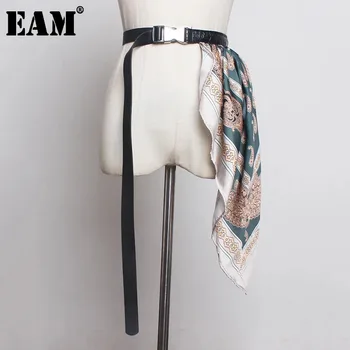 [EAM]  Регулируемый шарф из искусственной кожи, Аксессуары для длинного ремня, Индивидуальность, Женская Новая мода, Универсальная Весна-осень 2024 1B011