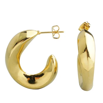 FS Уникальное творчество, элегантные ювелирные изделия золотого цвета, персонализированные серьги-гвоздики для женщин в подарок