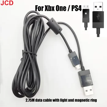 JCD 1шт 2,75 М USB Игровой Кабель Для Зарядки Xbox One Charge Игровой Контроллер Зарядное Устройство Кабель Для PS4 С Магнитным Кабелем