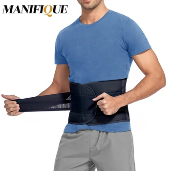 MANIFIQUE Waist Trainer Мужской пояс для поддержки спины с дышащей сеткой, для похудения, для тренировки тела, Корректирующее белье, Корсет