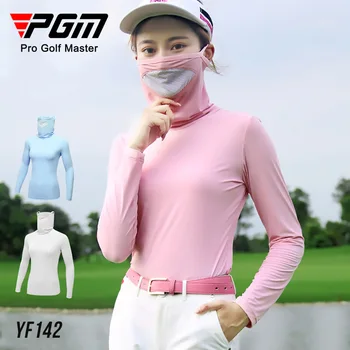 PGM Летний солнцезащитный крем для женщин, солнцезащитный грунт для гольфа, женская одежда Ice Silk с маской