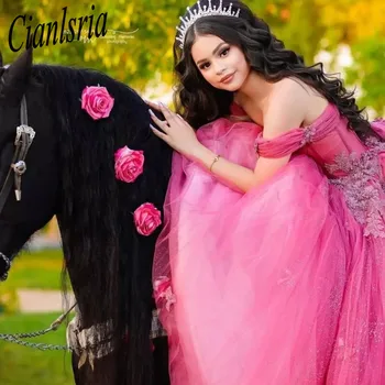 Vestidos De 15 Años Quinceanera С Открытыми Плечами, Милое Платье 16 Цветов, Роскошное Мексиканское Платье Charro Для Выпускного вечера