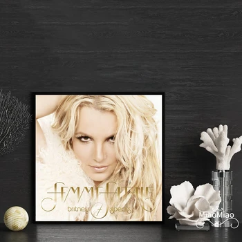 Бритни Спирс Роковая женщина, обложка музыкального альбома, плакат, художественный принт, домашний декор, настенная живопись (без рамки)