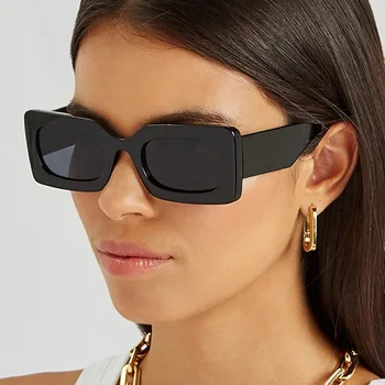 Винтажные прямоугольные солнцезащитные очки, женская мода для путешествий на открытом воздухе, роскошные очки, солнцезащитные очки в маленькой оправе, женские очки UV400