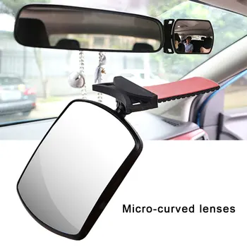 Вращающееся зеркало заднего вида для детского автомобиля, зеркало безопасности на заднем сиденье, Вспомогательное зеркало для автоматического наблюдения за задним сиденьем, Радионяня в салоне автомобиля