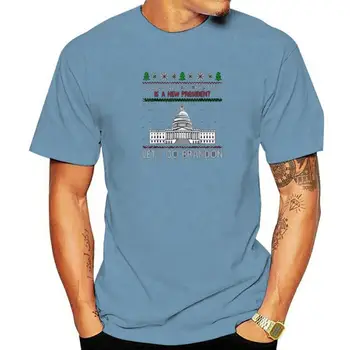 Все, что я хочу на Рождество, - это новая футболка President Let's Go Bradon, рождественские футболки по индивидуальному заказу