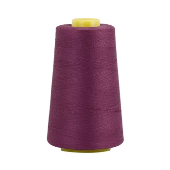 Высококачественная полиэфирная нить 40s/2 Аксессуары для шитья в стиле пэчворк своими руками 3000 ярдов/рулон Фиолетового цвета