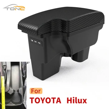 Для Toyota Hilux автомобильный подлокотник центральная консоль ящик для хранения плюс аксессуары большое пространство для хранения украшение интерьера автомобиля