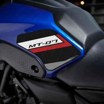 Для Yamaha MT-07 2021-2022 Наклейка, аксессуары для мотоцикла, боковая накладка на бак, защита колена, коврик для захвата