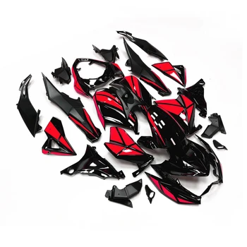 Для мотоцикла Kawasaki Z800 2013-2014-2015-2016 с впрыском красных и черных квадратов, полный комплект обтекателя, капот, кузов