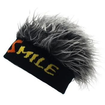 Зимняя новинка, шляпа с искусственными париками, повязка с алфавитом в стиле хип-хоп, легкая шляпа для домашнего школьного костюма SP99
