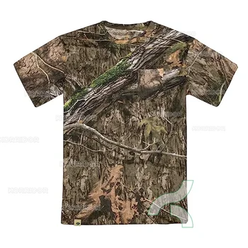 Камуфляжные Маскировочные футболки, Рубашки для рыбалки UPF 50 +, Одежда для рыбалки, Солнцезащитные рубашки с коротким рукавом, дышащие топы