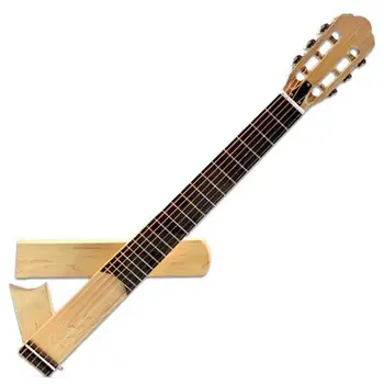 Классическая гитара для начинающих, складной бесшумный Гитарный струнный Музыкальный инструмент, переносная гитара для путешествий на открытом воздухе с сумкой
