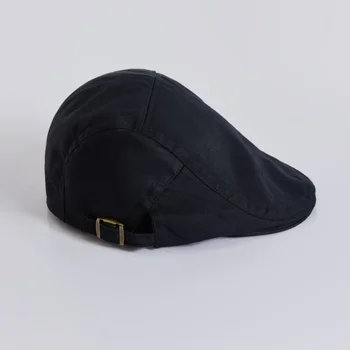 Классическая однотонная шляпа-берет мужская женская холщовая регулируемая тканевая кепка на заказ, уличные остроконечные кепки с логотипом компании, вышивка
