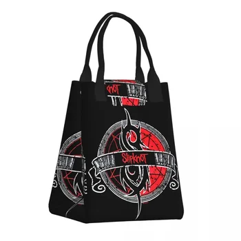 Классический ланч-бокс рок-н-ролльной группы Slipknots, герметичный для музыки в стиле хэви-метал, термоохладитель, сумка для ланча с пищевой изоляцией, сумки-тоут