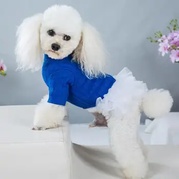 Костюм для домашних животных Хорошая эластичная одежда для домашних животных Средняя юбка для щенков Летняя одежда для домашних животных
