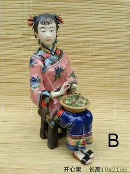 Кукла Гушиван древней красавицы с открытым сердцем в китайском стиле для гостиной в рамке Bogu, скульптура, украшения для красоты