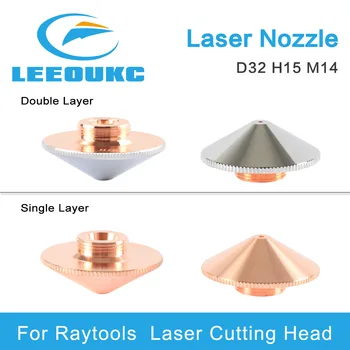 Лазерная Насадка LEEOUKC Single Double Layer Dia32mm Калибра 0.8-5.0мм Для Лазерной Головки RaytoolS Bodor Glorystar Laser Machine