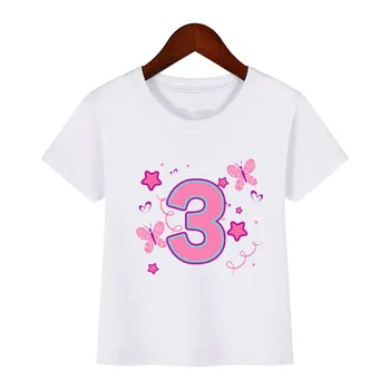 Летняя командная одежда для мальчиков и девочек, детские футболки с коротким рукавом, футболки для мальчиков, детская одежда, футболка с номером дня рождения, футболка с принтом