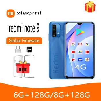 Мобильный телефон Оригинальный Смартфон Xiaomi Redmi Note 9 4G /Redmi 9T, Глобальная Версия ROM Мобильного Телефона Helio G85 Octa Core 6000 мАч