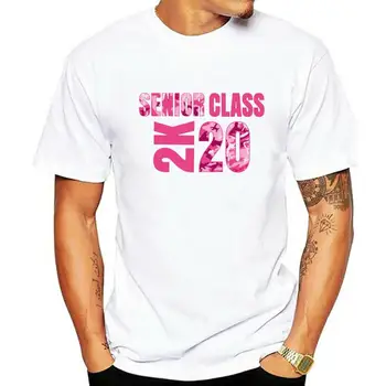 Мужская футболка выпускного класса 2020 года из 2K розовых камуфляжных подарочных футболок на выпускной, женская футболка