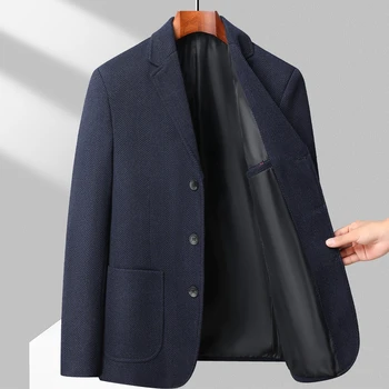 Мужской пиджак 2023 года, новая взрывная осенне-зимняя легкая деловая повседневная мужская одежда высокого качества Single Sisi