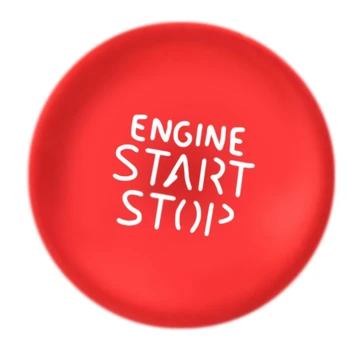 Наклейка с Кнопкой Запуска-Остановки Двигателя Автомобиля, Наклейка с Отделкой Кнопки Запуска Одной Клавишей для Hyundai Tucson Elantra 2021 2022 Красный