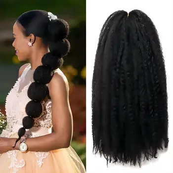 Наращивание волос с синтетическим плетением Омбре для женщин 18-дюймовые волосы Marley в стиле афро-Кудрявый твист, связанные крючком волосы