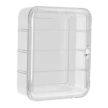 Настенный или настольный многослойный ящик для хранения, органайзер для шкафа, прозрачная витрина для фигурок, очки