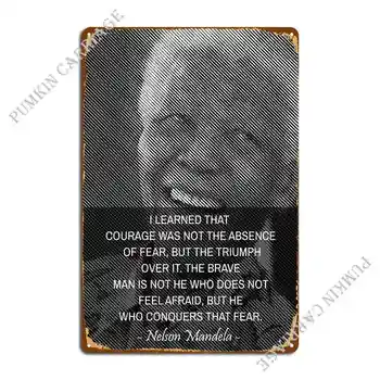 Нельсон Мандела Цитирует Металлическую табличку с надписью Club Bar Garage, персонализированную жестяную вывеску кинотеатра, плакат