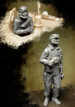 Неокрашенный Комплект 1/35 специальный солдат современная Операция мужская фигурка Историческая Фигурка Из Смолы миниатюрная игрушка