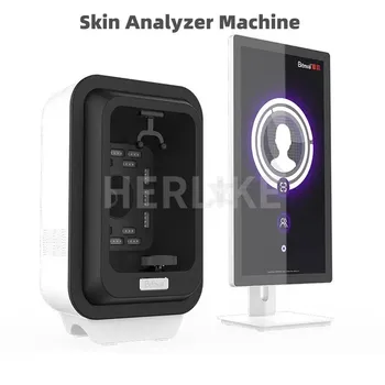 Новейшая машина для анализа кожи Magic Mirror, 3D распознавание лиц с искусственным интеллектом, Обнаружение влаги, Микроскопическое тестирование, анализатор лица
