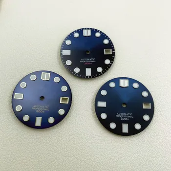 Новые механические часы для дайвинга с циферблатом NH35 градиентный синий диск модифицированный abalone c3 strong green luminous watch assembly surfa