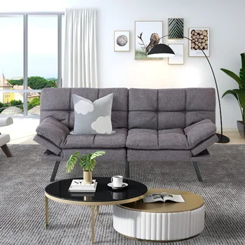 Новый Диван-футон-Кровать Memory Foam Futon Sofa Sleeper, Раскладной Диван-кровать Modern Loveseat для гостиной