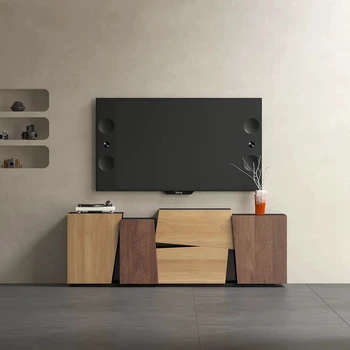 Обеденный шкаф из массива дерева Ваби-Саби, Шкаф для гостиной, Тумбочка для телевизора, Красивая мебель