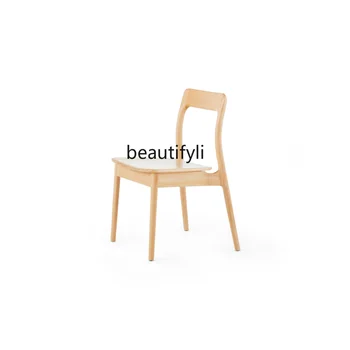 Облачное кресло из 2 частей Скандинавского Обеденного Стула из массива Дерева, Простой Табурет, дизайнерское кресло, обеденный стул, скандинавский стул
