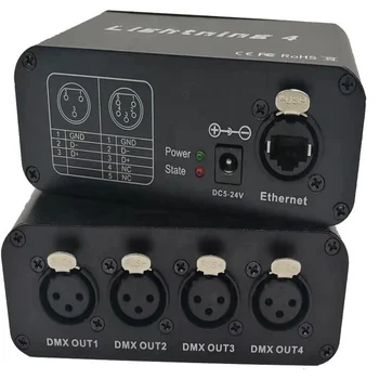 Оптовые продажи Поставляют 512 Каналов Стандартного DMX LED-Диммера С Ручным переключением Ethernet Artnet DMX 4 Universe LED Controller