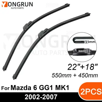 Передние Стеклоочистители Для Mazda 6 GG1 MK1 2002-2007 Щетка Стеклоочистителя Резиновая 22 