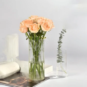 Прозрачная стеклянная ваза для цветов, Украшения для цветоводов, Стол в скандинавском стиле для гостиной, Креативные украшения для рукоделия