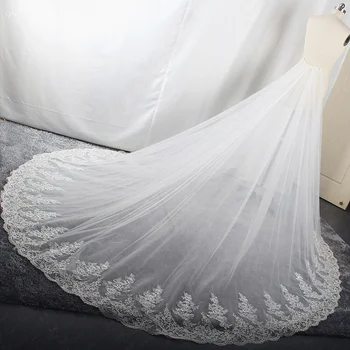 Реальное изображение Верхняя юбка из тюля, съемная Свадебная юбка, Съемная для шлейфа свадебного платья, Кружевные аппликации по краю, выполненные на заказ белого цвета