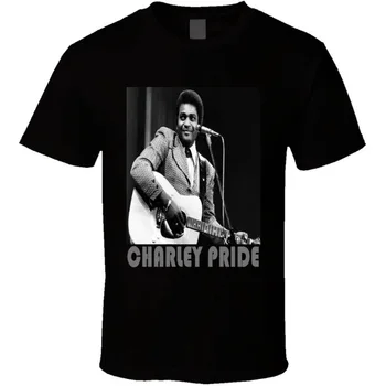 Рубашка Легендарного кантри-певца Charley Pride Классическая Черная унисекс S-4XL NE1134 с длинными рукавами