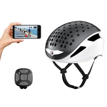 С камерой, светодиодной полосой синего зуба, встроенной в велосипедные шлемы для скутеров и спортивных велосипедов